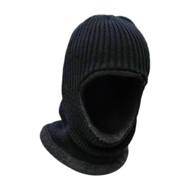 Imagem de Dynwave Balaclava de inverno, máscara de esqui, protetor de pescoço, equipamento de inverno para esqui, caminhadas, ciclismo, Preto