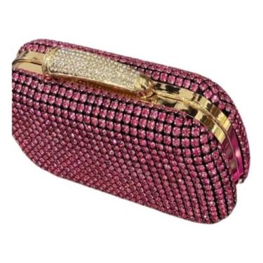 Imagem de Bolsa Clutch Festa Strass Luxo Casamentos Madrinhas - Nicbolsa
