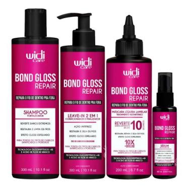 Imagem de Kit Widi Care Shampoo + Máscara + Leave-In + Sérum Bond Gloss Repair