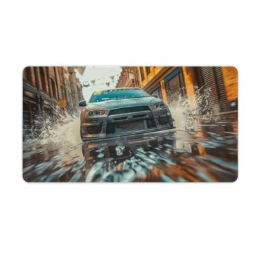 Imagem de HouLaiZhe Speed ​​Sports Lancer JDM Sports Car Grande Gaming Mouse Pads Tapete de Mesa Base de Borracha Antiderrapante Laptop Acessórios de Computador Suprimentos Bloco de Escrita para Escritório Casa