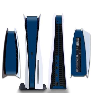 Imagem de Adesivo de película protetora lateral PS5 Disk Edition Skin decalque capa para console PS5 (azul escuro)