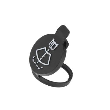 Imagem de INFINAUTO Tampa de tanque de garrafa de reservatório de fluido para lavadora de para-brisa adequada para Buick LaCrosse para Cadillac CTS - Pacote com 1 design preto elegante