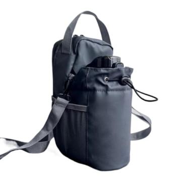 Imagem de Bolsa de Ombro Magnética para Academia com Suporte de Garrafa, Impermeável e Multi-Bolsos – Ideal para Treinos e Esportes ao Ar Livre(cinza)