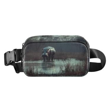 Imagem de CEBUGI Mini pochetes de caminhada para homens e mulheres, pochete moderna resistente à água com cinto ajustável para treino, viagem, corrida