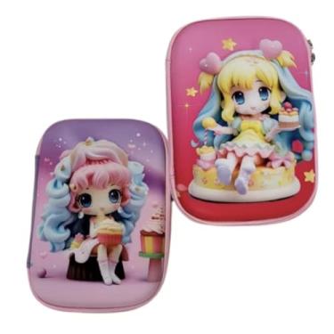 Imagem de Estojo Escolar 3D Infantil (Desenhos Variados) (PRINCESA)