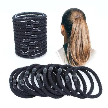 Imagem de Conjunto de 12 laços de cabelo femininos, faixas de cabelo multicoloridas, acessórios de corda de cabelo para mulheres e meninas (tipo G)