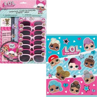 Imagem de Unique LOL Party Favors includes enough LOL Goodie Bag Stuffers and LOL Loot Bags for 8 Kids and go with your LOL Birthday Party Theme and LOL Surprise Party Decorations