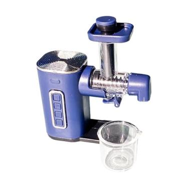 Imagem de MERIGLARE Miniatura de espremedor de frutas em escala 1:12, pequeno eletrodoméstico de cozinha, adereço para decoração de casa de bonecas, cenário de, Azul Escuro