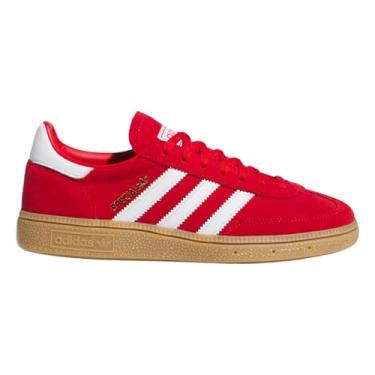 Imagem de adidas Tênis feminino Handball Spezial Lifestyle (Melhor escarlate/branco/dourado metálico), Better Scarlet/Branco/Dourado Metálico, 35