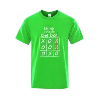 Imagem de Camiseta Masculina 100% Algodão Verão Estampa De Jogo Casual Solta Gol