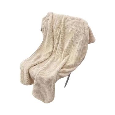 Imagem de Toalha De Banho Infantil De Veludo Coral Macio De Secagem Rápida 69x13