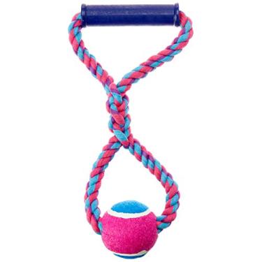 Imagem de Corda Puxa Bola Tenis Jambo para Cães