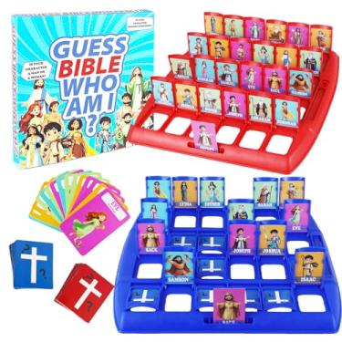Imagem de Guessing Bible Who I Am Game? – Bible Trivia Card Game for Kids & Families, 24 Holy Bible Characters with Life Story & Verse Cards, Christian Sunday School & Youth Group Games Catholic Gifts