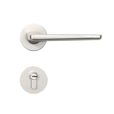 Imagem de Fechadura de porta de quarto interior simples fechadura moderna casa fosca níquel escovado (com chave)