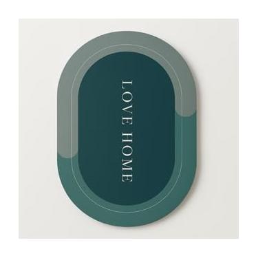 Imagem de REDONDO VERDE,Kit 2 TAPETE