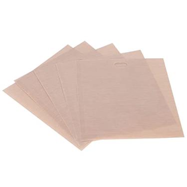 Imagem de Phefop Sacos para Torradeira Reutilizáveis ​​Com 5 Pacotes, Sacos para Torradeira Antiaderentes, Pano de Fibra de Vidro Revestido Com PTFE, Resistência Ao Calor, Micro-ondas, Forno ou (17 * 19CM 5