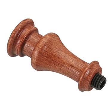 Imagem de Generic Apenas alça de selo de cera, alça de madeira para substituição de carimbo de vedação para cartão de convite de casamento estilo envelope 14, marrom