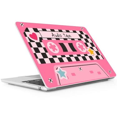 Imagem de Lepeoac Capa para MacBook Air de 13,5 polegadas M4 M3 M2 2025 versão 2024-2022 modelo A3240 A3113 A2681, capa rígida de plástico resistente e protetor de tela para MacBook Air M2 de 13 polegadas, fita