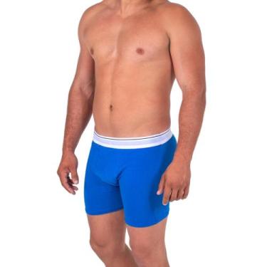 Imagem de Kit C/6 Cueca Boxer ALGODAO Masculino LONG LEG Box malha Revenda - Box