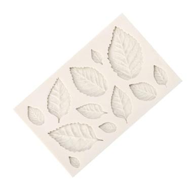 Imagem de Moldura de Silicone 3D Folhas para Massa Açúcar Chocolate e Decoração Bolo Criativa Ferramenta DIY Confeitaria Graduação