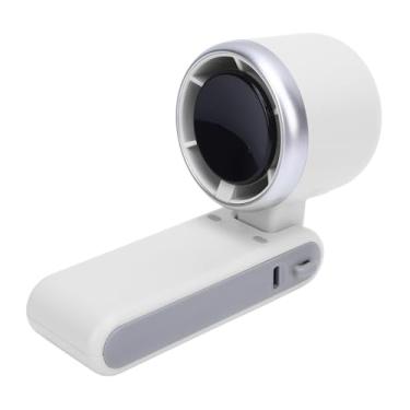 Imagem de Generic Ventilador Turbo Portátil Portátil, Display Digital 180 Graus Ventilador Turbo Dobrável para Exterior (Branco)