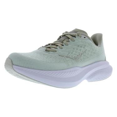 Imagem de HOKA Tênis feminino Mach 6, Cogumelo ostra/sal de trufa, 38