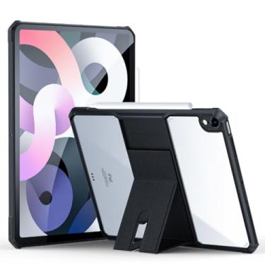 Imagem de Capa com suporte para iPad Air 11 polegadas M3 (2025)/M2 (2024), iPad Air 5ª (2022)/4ª geração (2020) 10,9 polegadas capa transparente com suporte magnético à prova de choque fina e leve transparente