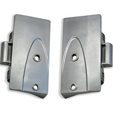 Imagem de DA67-02056A DA67-02057A Kit de tampa de extremidade da maçaneta da porta do congelador do refrigerador - R&L compatível com Samsung, DA67-02056A - Lado R DA67-02057A - Tampa de montagem do puxador do