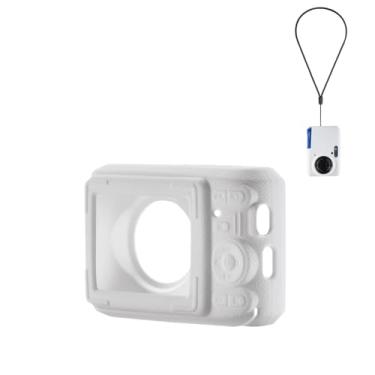 Imagem de Capa protetora de silicone para câmera digital Kodak PIXPRO FZ45, à prova de choque, resistente a arranhões, com acesso total aos botões para capa Kodak PIXPRO (branca)