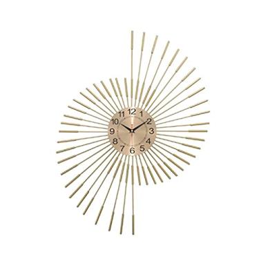 Imagem de U5GAAALPPQ9 Relógio moderno estilo europeu para quarto doméstico relógios de quartzo mudo relógio de parede com personalidade para sala de estar