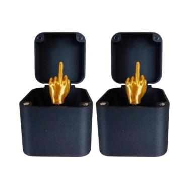 Imagem de Caixa De Presente Surpresa Pop-up Rosa Com Dedo Do Meio, Brinquedo De 