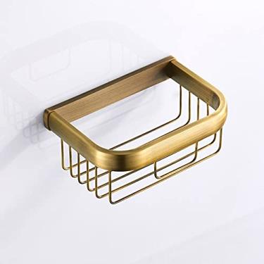 Imagem de Conjunto de acessórios de banheiro bronze antigo prateleira de toalha duplo suporte de escova de vaso sanitário suportes de papel higiênico gancho de roupão rack de copo de cerâmica