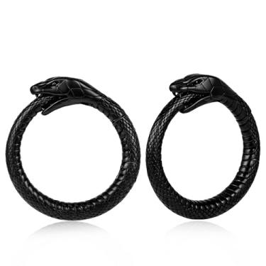 Imagem de Maxbott 2 peças de ganchos de orelha de elos de corrente para alargadores de ouvido esticados 2G 0G calibres expansores de aço inoxidável brincos de piercing feminino masculino joias modernas, 5mm