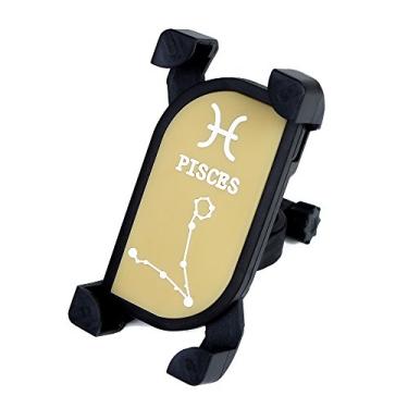 Imagem de Suporte Universal 360 Rotativo Ajustável para Celular em Bicicleta Guidão com Padrões de Constelação Smartphone Almofadas Borracha Macia Seguras Plástico Super Uso Longo Prazo