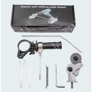 Imagem de Broca Elétrica Reajuste Cortador De Placa Furadeira Elétrica Tesoura Acessório De Broca