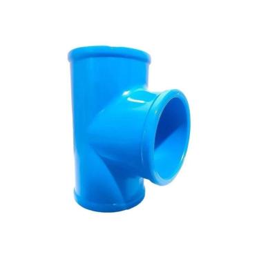 Imagem de Te 100mm X 50mm Reduzido Azul Soldavel Irrigação Amanco