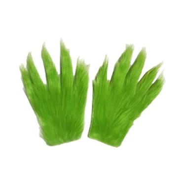 Imagem de Máscara De Monstro Verde Com Pelos Para Cosplay, Máscara De Halloween,