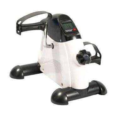 Imagem de Mini Bicicleta Bike Pedalinho Portátil Ergométrica Branca E13 Com Ajus
