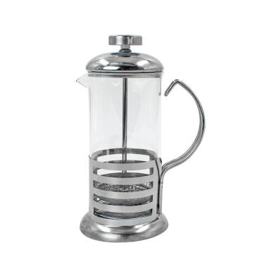 Imagem de Cafeteira Prensa Francesa Infusor Cremeira Vidro E Aço Inox 350ml Cafe Cha
