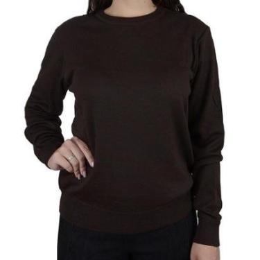 Imagem de Blusa Feminina Facinelli By Mooncity Tricot Marrom - 651236-Feminino