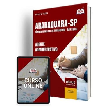 Imagem de Apostila Câmara de Araraquara - SP 2024 - Agente Administrativo