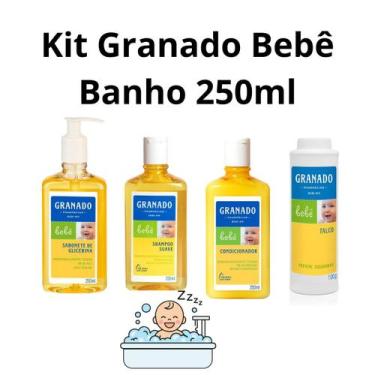 Imagem de Kit Granado Bebê Banho 250ml + Talco 100g