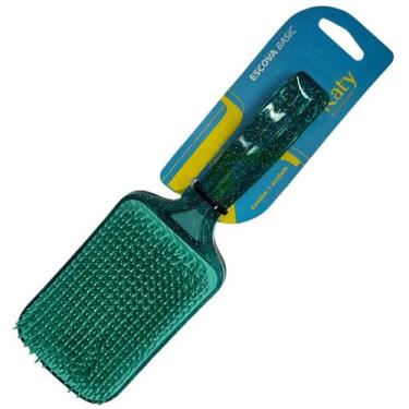 Imagem de Escova de Cabelo Racket Glitter Verde Katy Ref. 138372