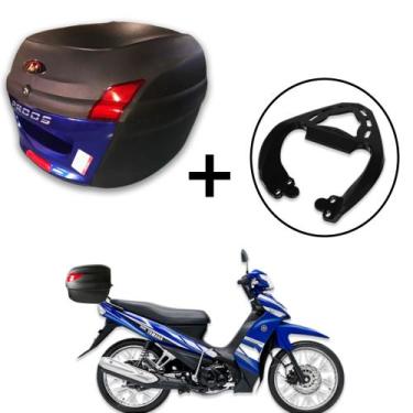Imagem de Baú 34 litros Awa Proos com Bagageiro para CRYPTON 115 2010-2023, Azul