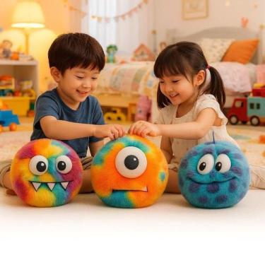 Imagem de Bola Inflável Colorida Antiestresse Brinquedo Criança Presente Olhinho