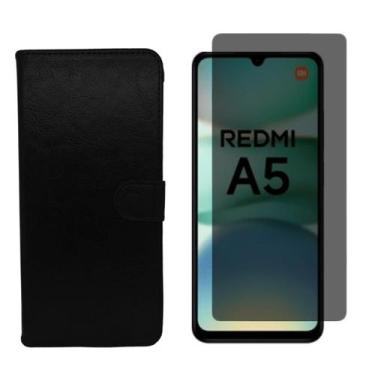 Imagem de Capa Carteira + Pelic. 3D Privativa Compativel Para Redmi A5 - Generic