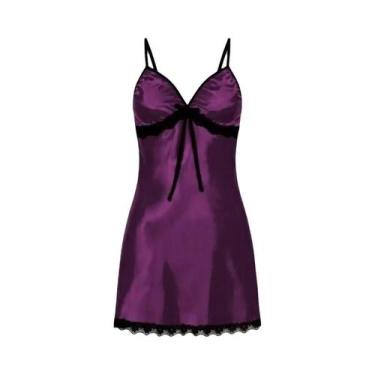 Imagem de Camisola plus Size De Renda Floral Para Mulheres, Lingerie Sexy Com Al