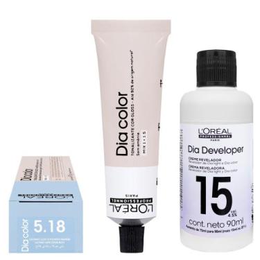 Imagem de Loreal Tonalizante Dia Color 5.18 Castanho Claro Acinzentado Marrom 60