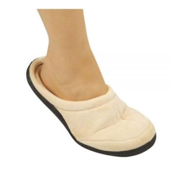 Imagem de Pantufa Ortopédica Viscopauher Bege Tam. GG 42/44 Ref. AC021 - Ortho P