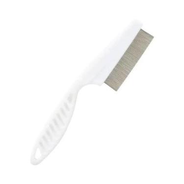 Imagem de Pente De Aço Inoxidável Com Dentes Finos Para Remoção De Piolhos E Cas